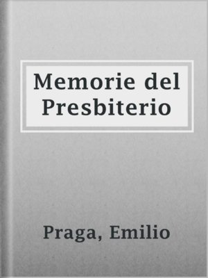 cover image of Memorie del Presbiterio